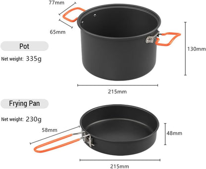 Outdoor Cookware Kit 🍲✨ | Lightweight Backpacking Cooking Set 🏕️