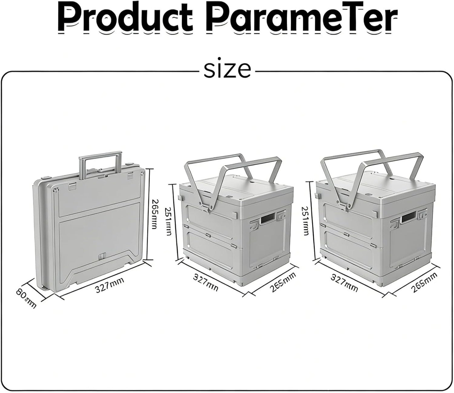 Camping Picnic Basket 🏕️🧺 | Collapsible Storage Tote 🌲🍃