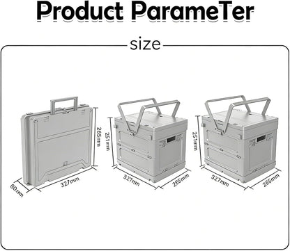 Camping Picnic Basket 🏕️🧺 | Collapsible Storage Tote 🌲🍃