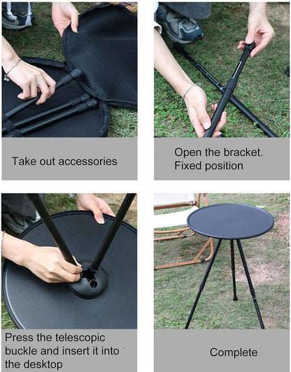 Portable Camping Table 🪵🏕️ | Compact Folding Outdoor Desk ✨