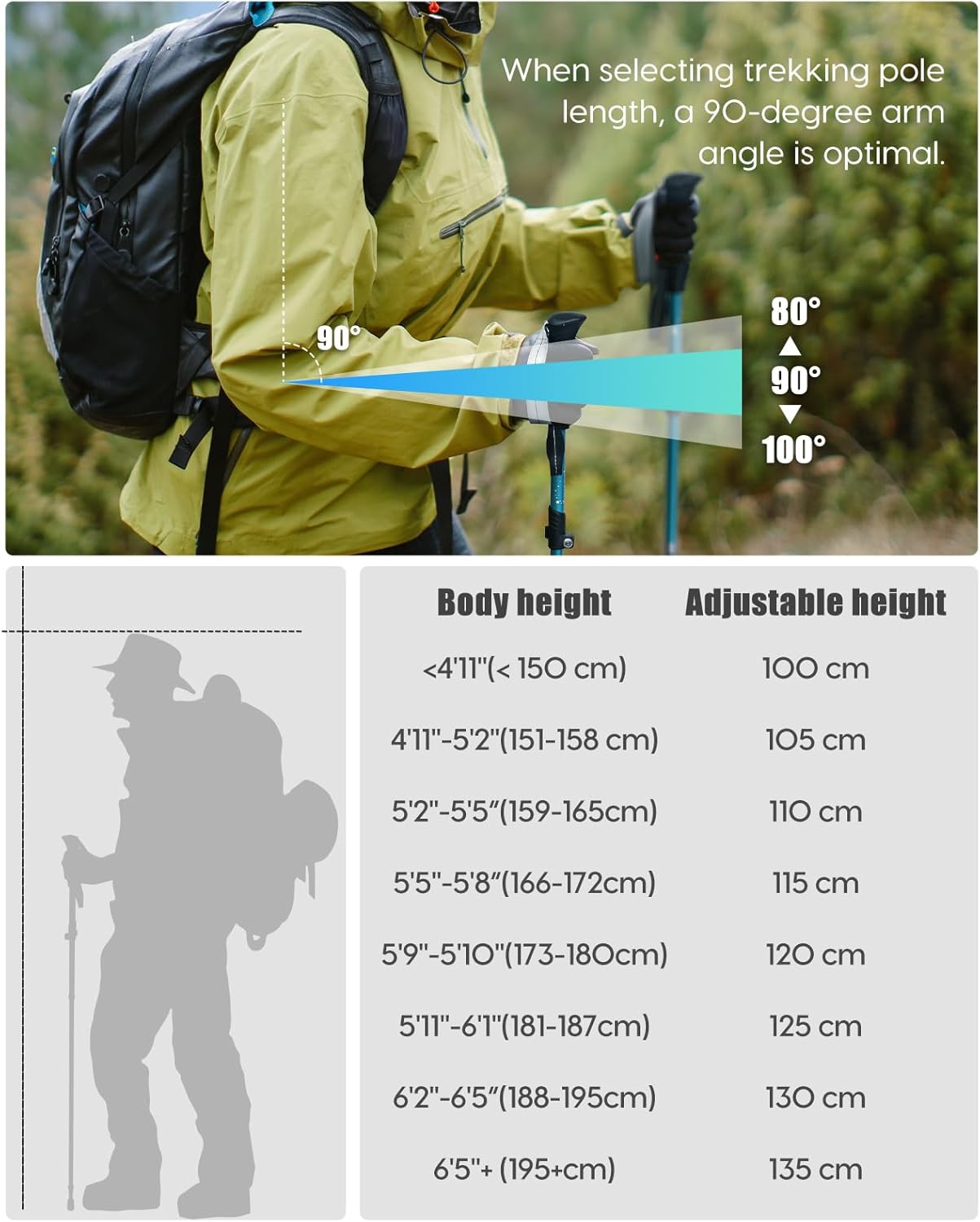 Ultra-Light Collapsible Trekking Poles 🏔️✨ | Aluminum Telescopic Hiking Sticks 🥾