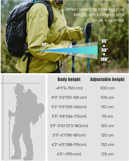 Ultra-Light Collapsible Trekking Poles 🏔️✨ | Aluminum Telescopic Hiking Sticks 🥾