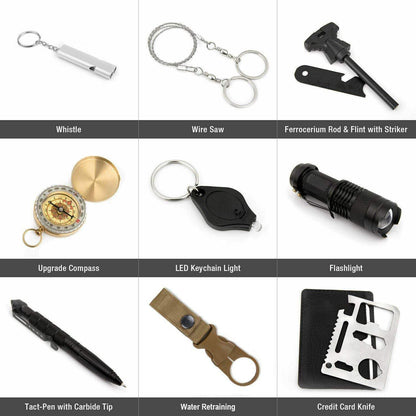 Emergency Survival Kit 🎒🔥 | Tactical Outdoor Gear Set 🧭✨