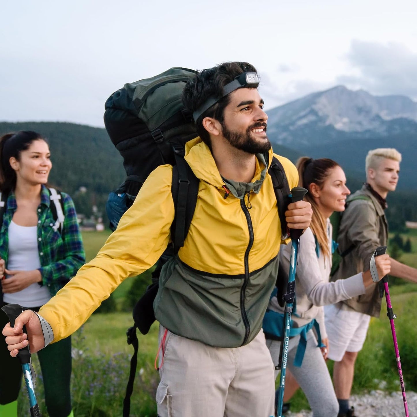 Ultra-Light Collapsible Trekking Poles 🏔️✨ | Aluminum Telescopic Hiking Sticks 🥾