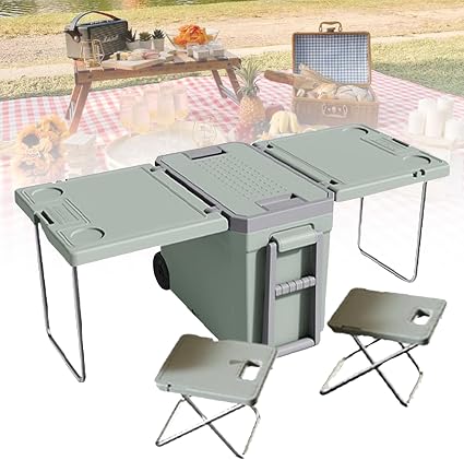 Foldable Utility Wagon 🚚🏕️ | Heavy-Duty Camping Cart 🧳✨