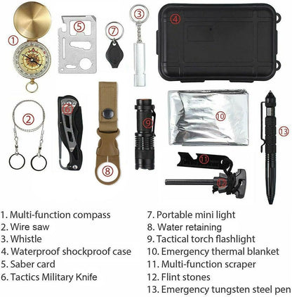 Emergency Survival Kit 🎒🔥 | Tactical Outdoor Gear Set 🧭✨