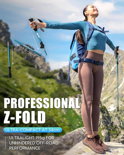Ultra-Light Collapsible Trekking Poles 🏔️✨ | Aluminum Telescopic Hiking Sticks 🥾