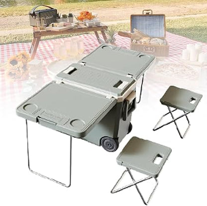 Foldable Utility Wagon 🚚🏕️ | Heavy-Duty Camping Cart 🧳✨