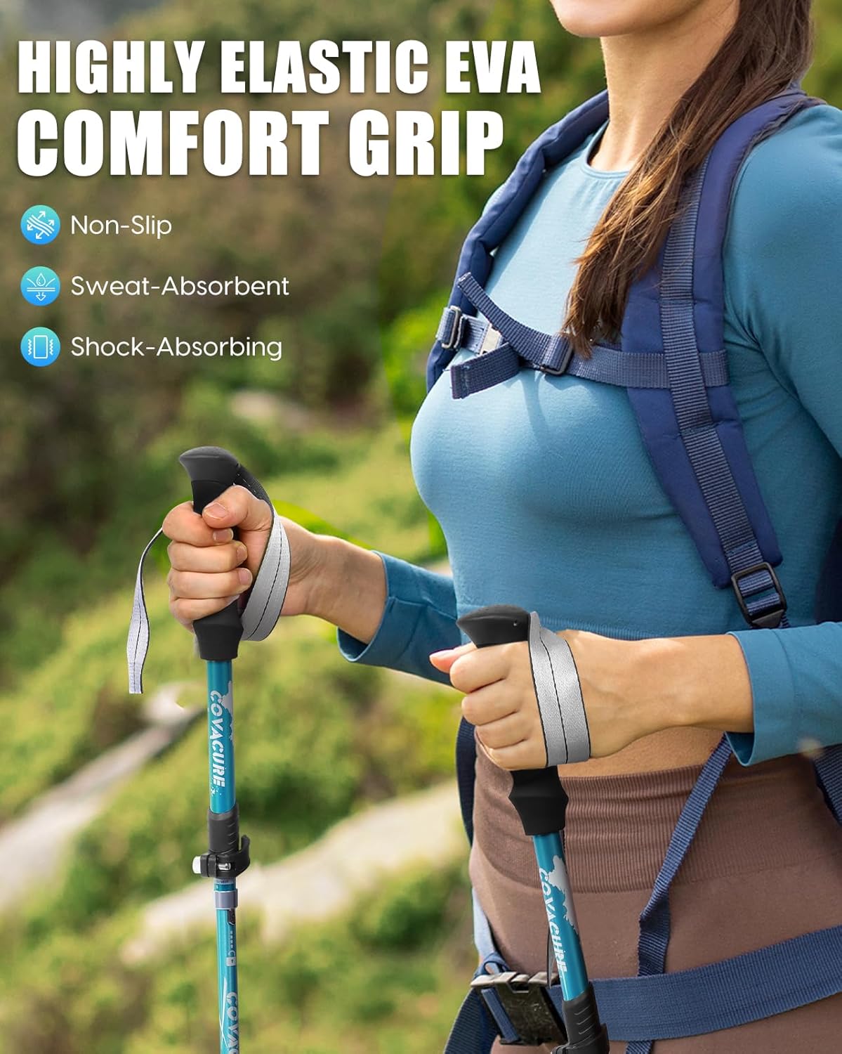 Ultra-Light Collapsible Trekking Poles 🏔️✨ | Aluminum Telescopic Hiking Sticks 🥾