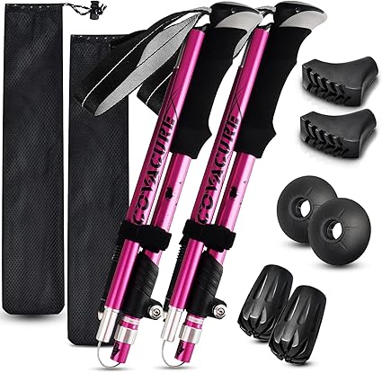 Ultra-Light Collapsible Trekking Poles 🏔️✨ | Aluminum Telescopic Hiking Sticks 🥾