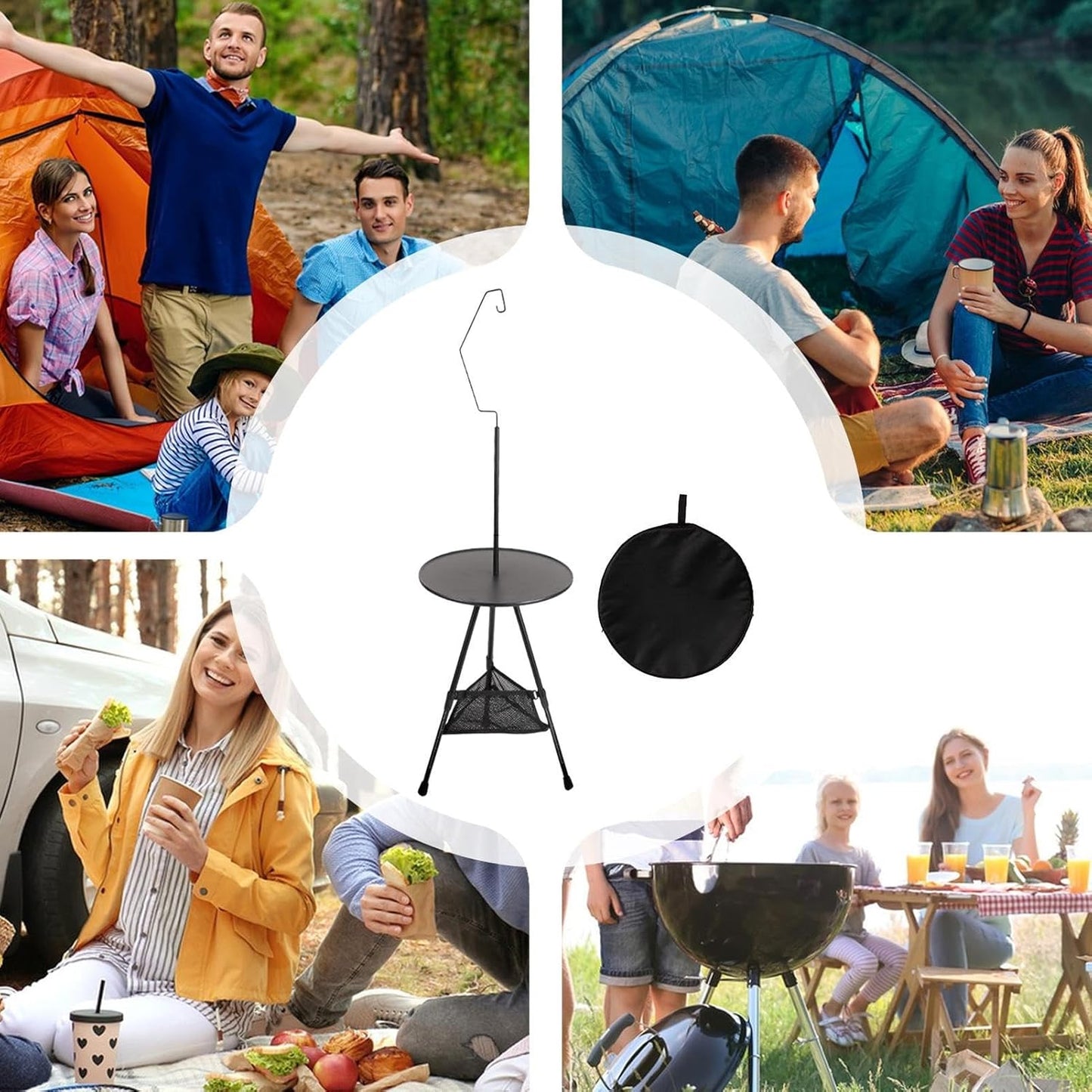 Portable Camping Table 🪵🏕️ | Compact Folding Outdoor Desk ✨