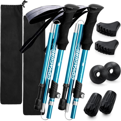 Ultra-Light Collapsible Trekking Poles 🏔️✨ | Aluminum Telescopic Hiking Sticks 🥾