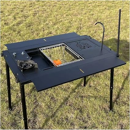 Portable Camping Grill 🔥🏕️ | Foldable Outdoor Cooking Stove 🍖✨